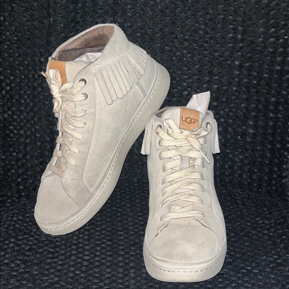 UGG Cream High-Top Sneakers 10